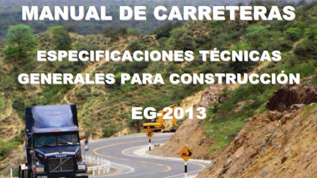 Descarga las especificaciones técnicas del Manual de Carreteras RD 22-2013 - MTC/14