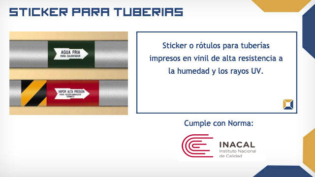 Stickers para tuberias